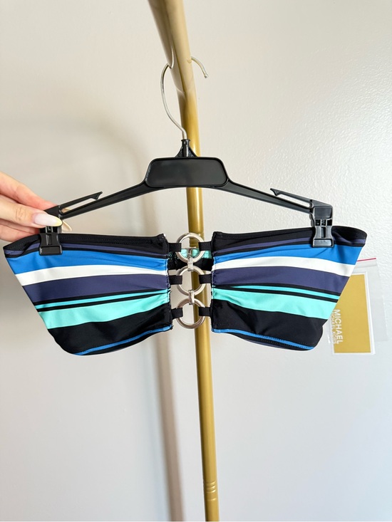 Michael Kors Other - NWT Michael Kors Striped Bandeau Bikini Top – Size XS